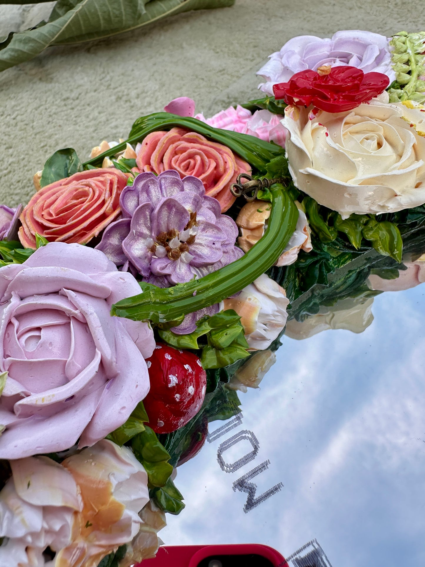 Through the ‘flowering’ glass