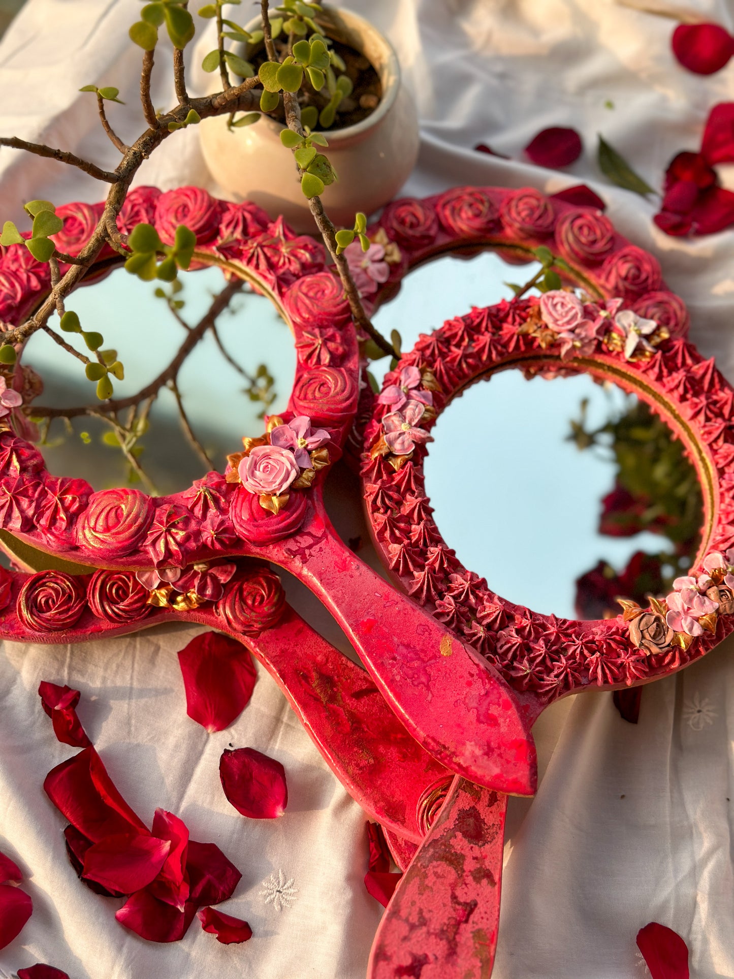 Hand Mirror- Pink Collection