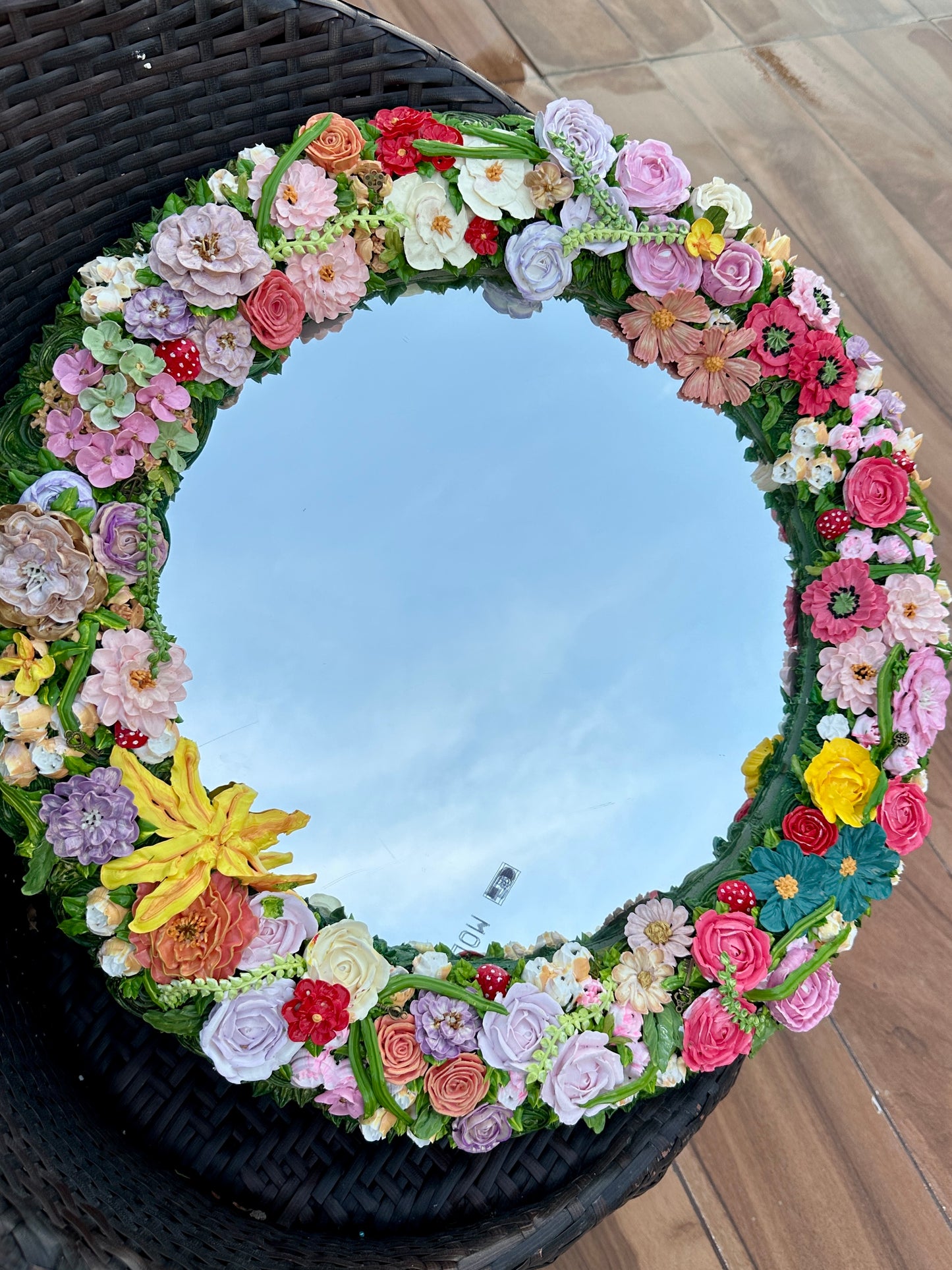 Through the ‘flowering’ glass