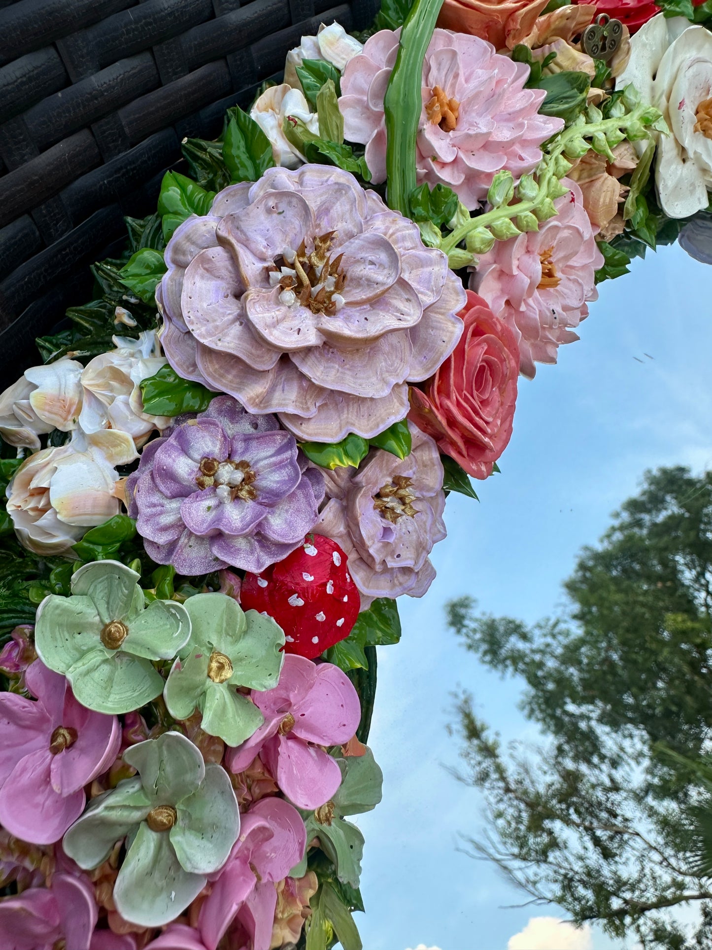 Through the ‘flowering’ glass