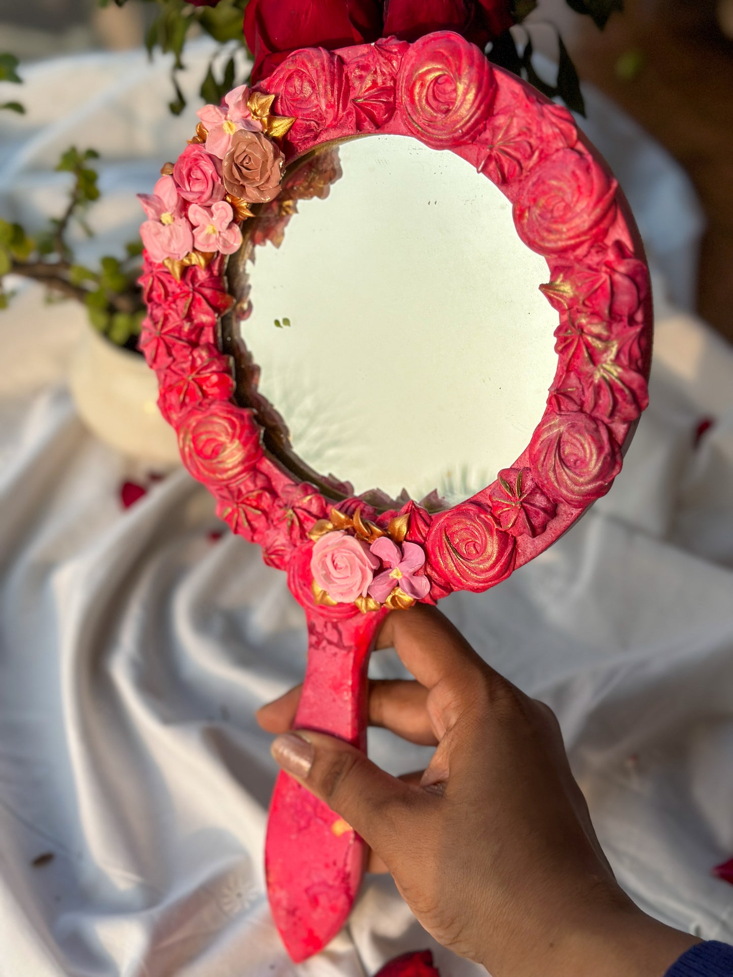 Hand Mirror- Pink Collection