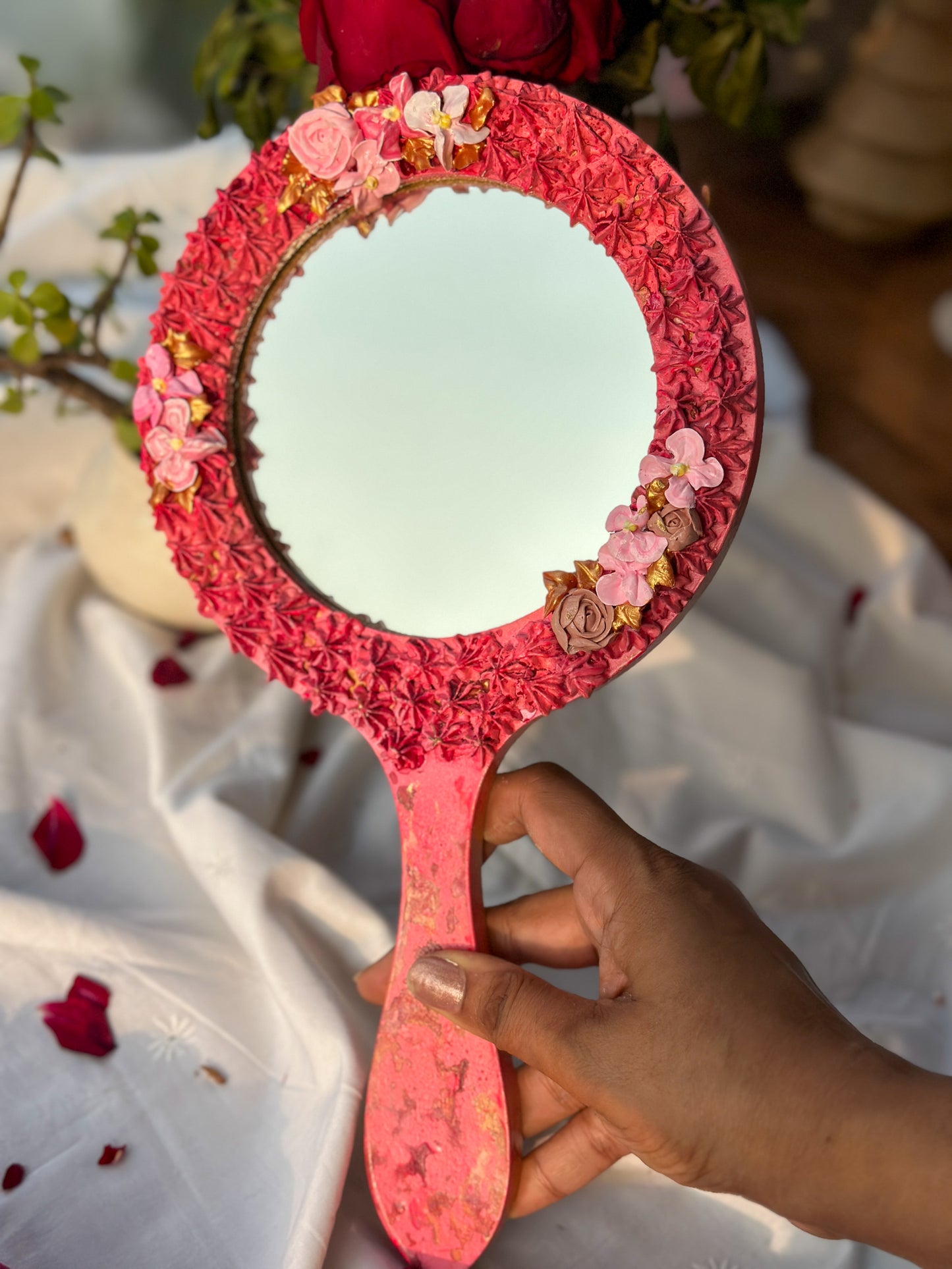 Hand Mirror- Pink Collection